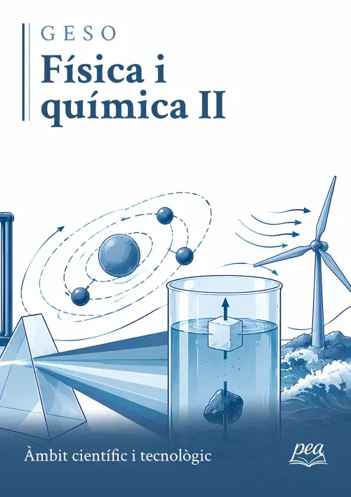 Portada del llibre Física i química II · Àmbit cientificotecnològic · GESO