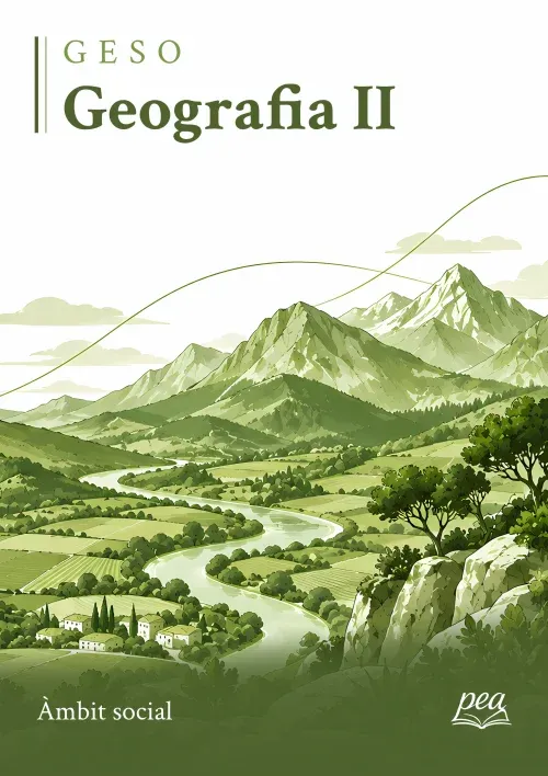 Portada del llibre Geografia II · Àmbit social · GESO