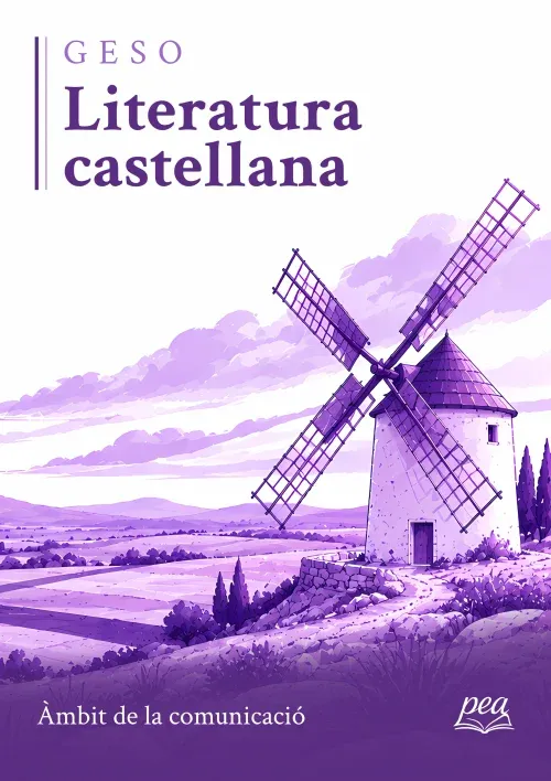 Portada del llibre Literatura castellana · Àmbit de la comunicació · GESO