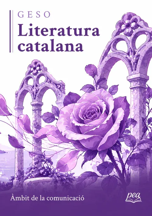 Portada del llibre Literatura catalana · Àmbit de la comunicació · GESO