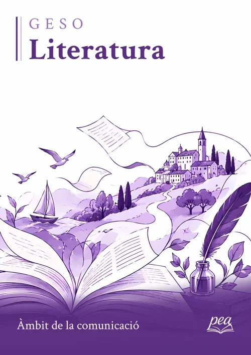 Portada del llibre Literatura · Àmbit de la comunicació · GESO