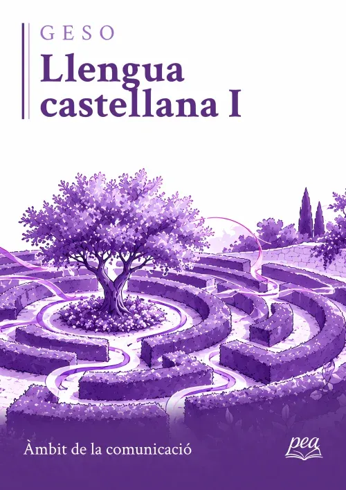 Portada del llibre Llengua castellana I · Àmbit de la comunicació · GESO