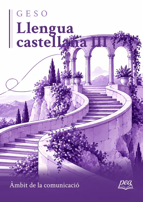 Portada del llibre Llengua castellana III · Àmbit de la comunicació · GESO