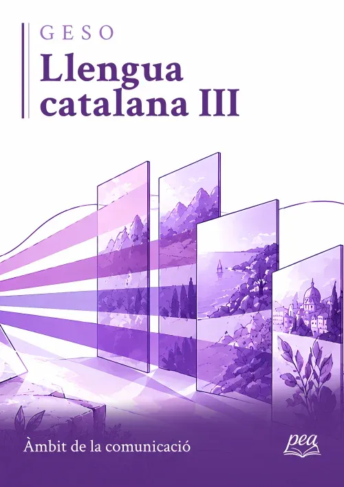Portada del llibre Llengua catalana III · Àmbit de la comunicació · GESO