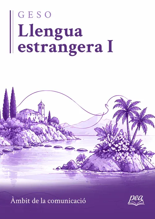 Portada del llibre Llengua estrangera I · Àmbit de la comunicació · GESO